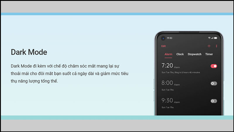 Chế độ Dark Mode giúp bảo vệ mắt